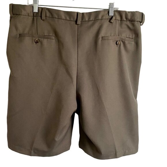 Haggar Mens Green Polyester Shorts Size 40 - Picture 2 of 8